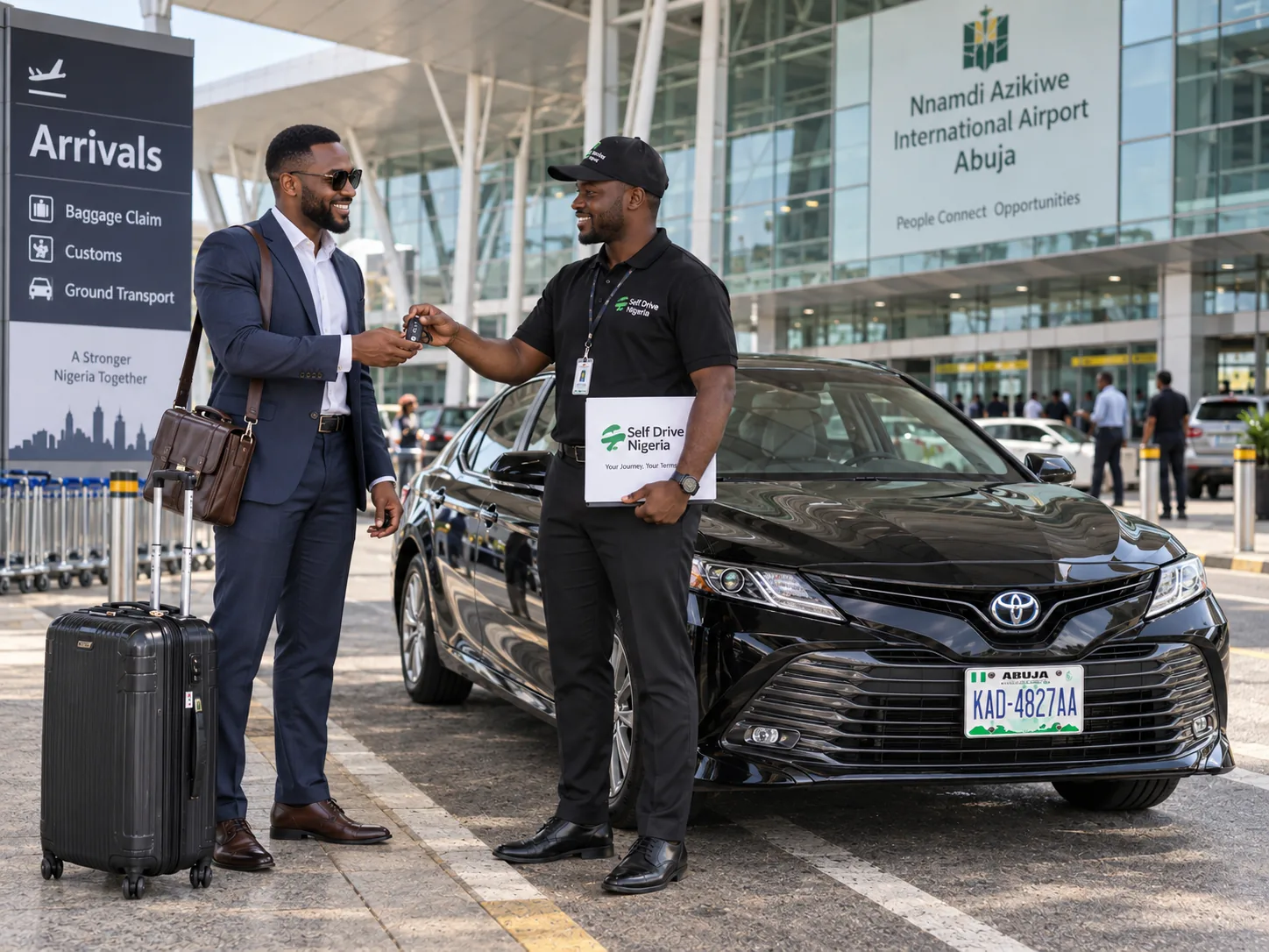 Abuja airport self drive handover