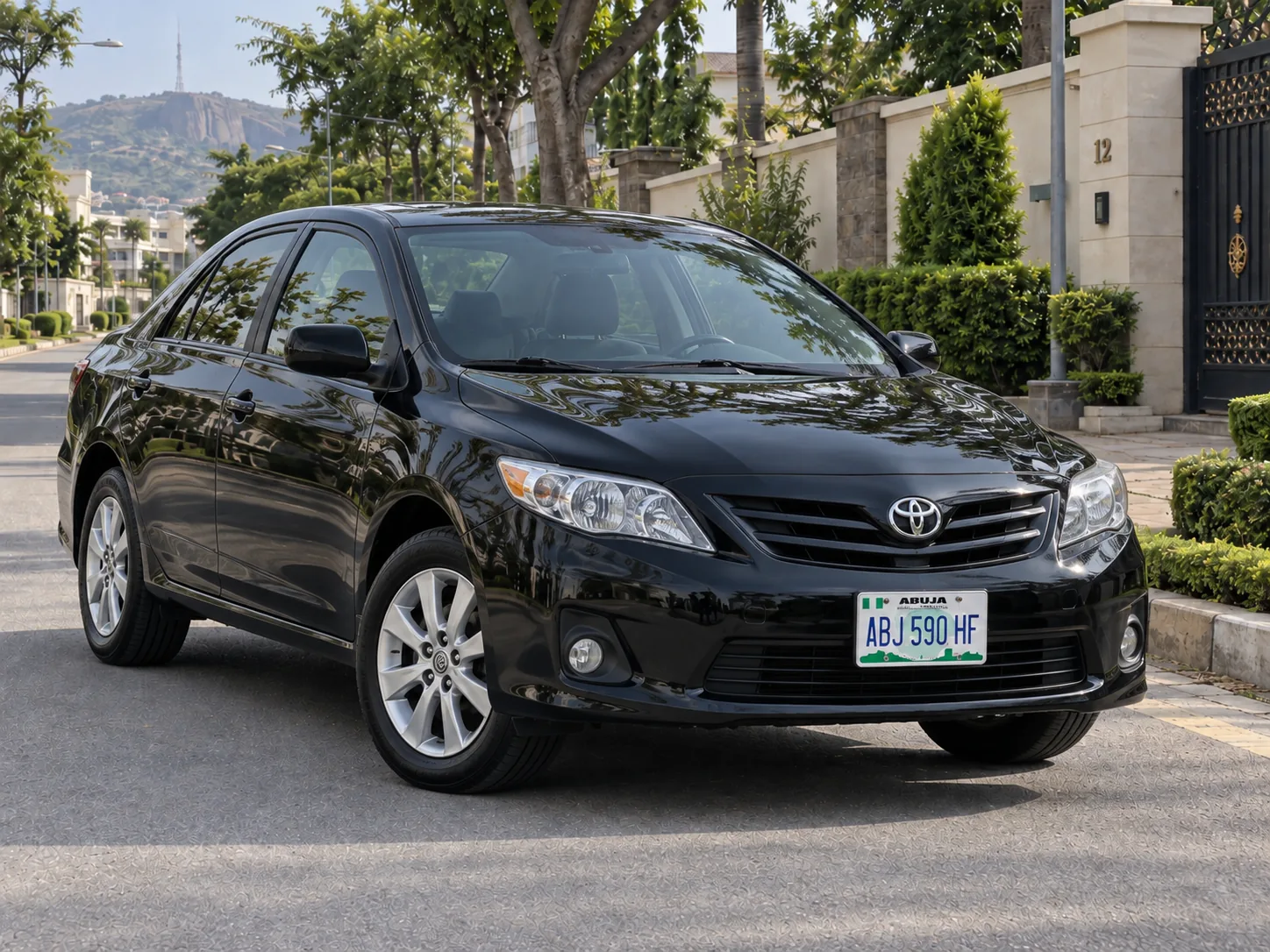 Black Toyota Corolla 2012 self drive rental Abuja