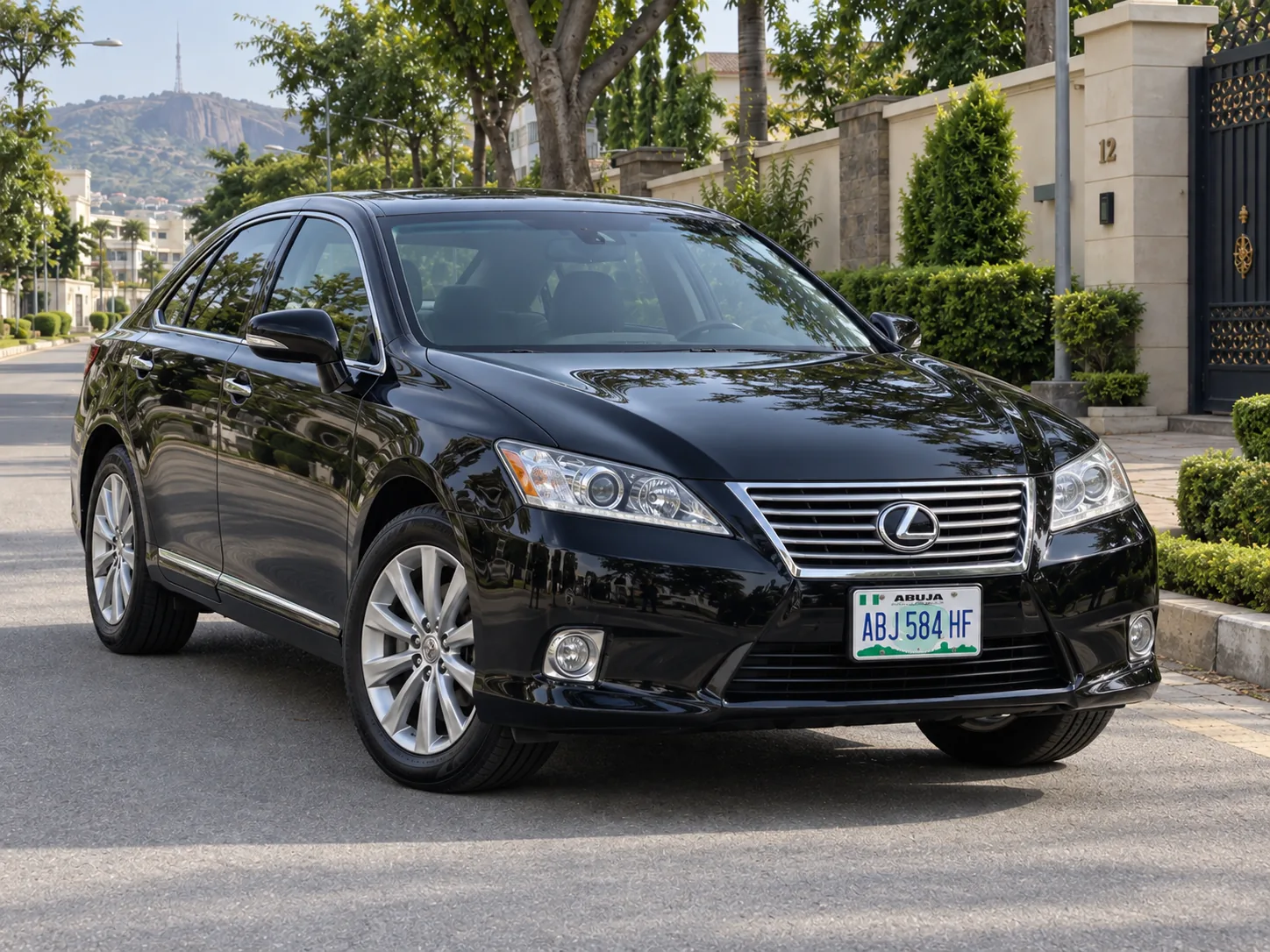 Black Lexus ES350 2010 self drive rental Abuja